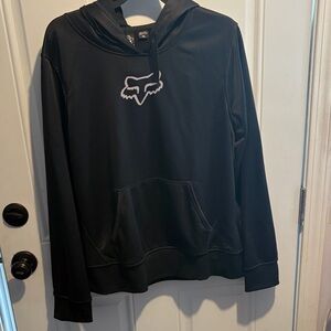 Fox Black Hoodie with White Logo